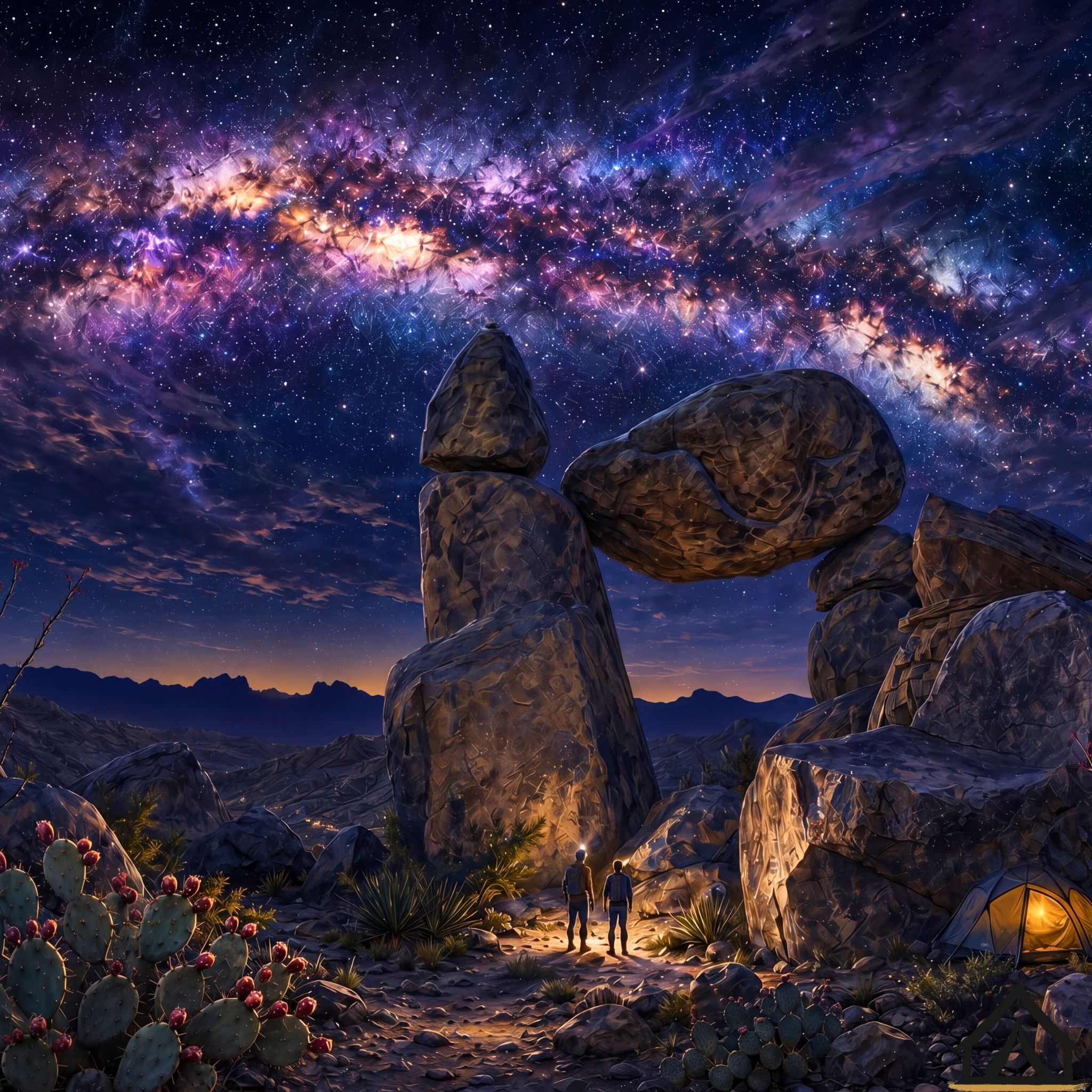 Big Bend National Park night sky jigsaw puzzle — Milky Way over Balanced Rock — 1,000 piece fine art