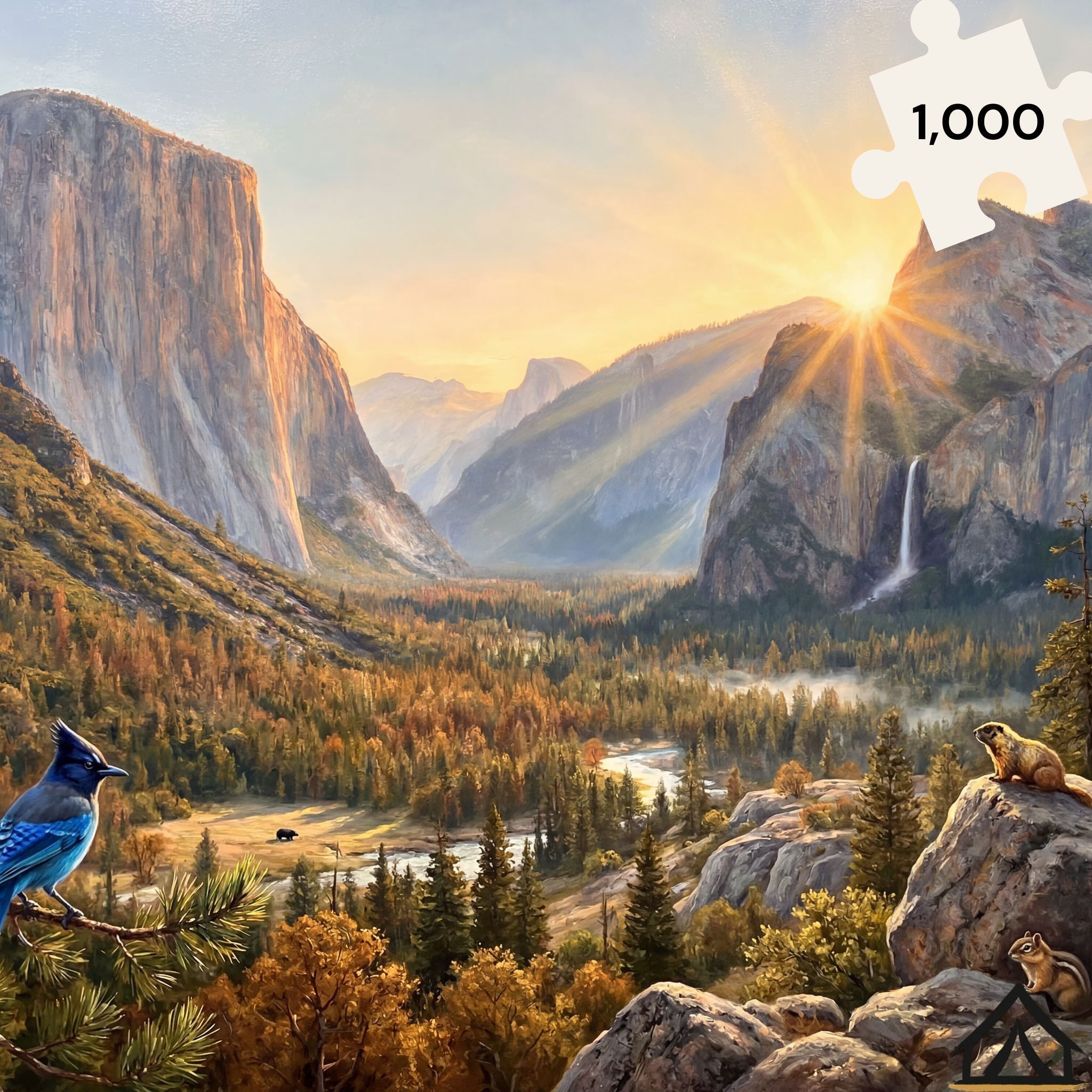 Yosemite National Park El Capitan sunrise jigsaw puzzle 1000 pieces