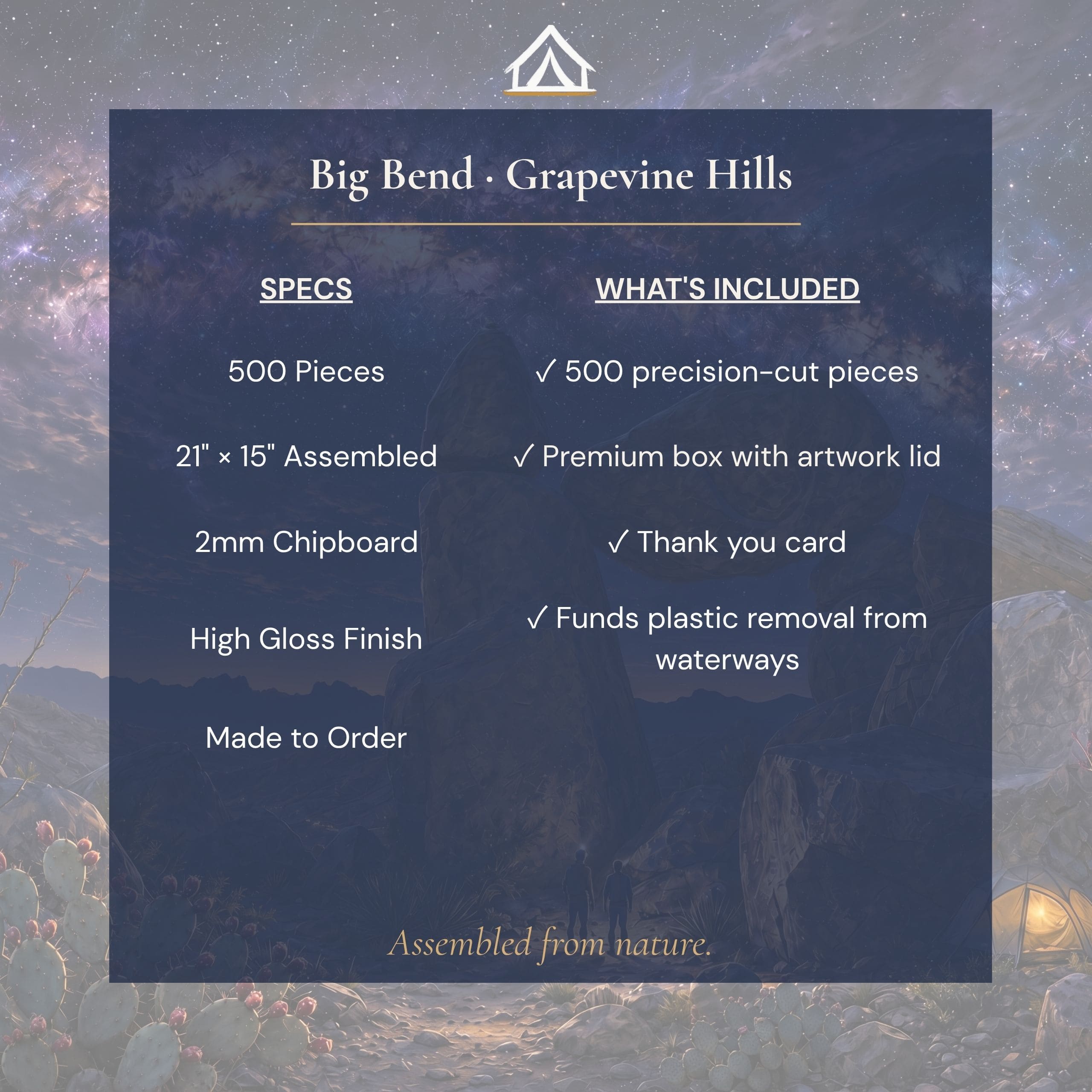 Big Bend Night Specs Image Jigsaw Puzzle
