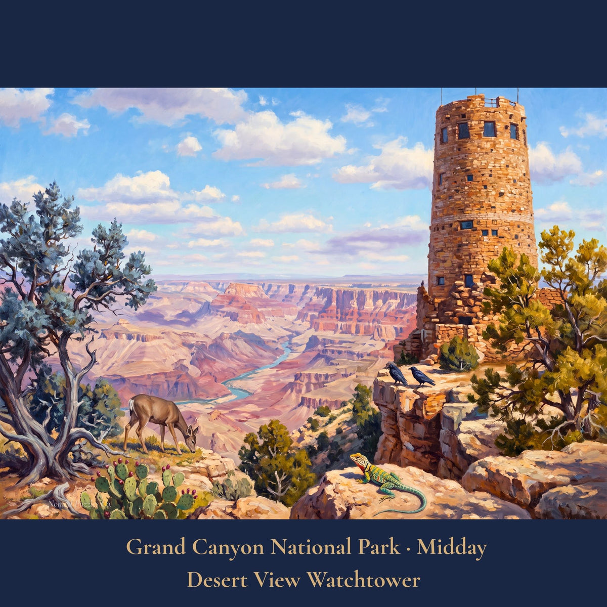 Grand Canyon National Park Desert View Watchtower 1000 piece jigsaw puzzle
