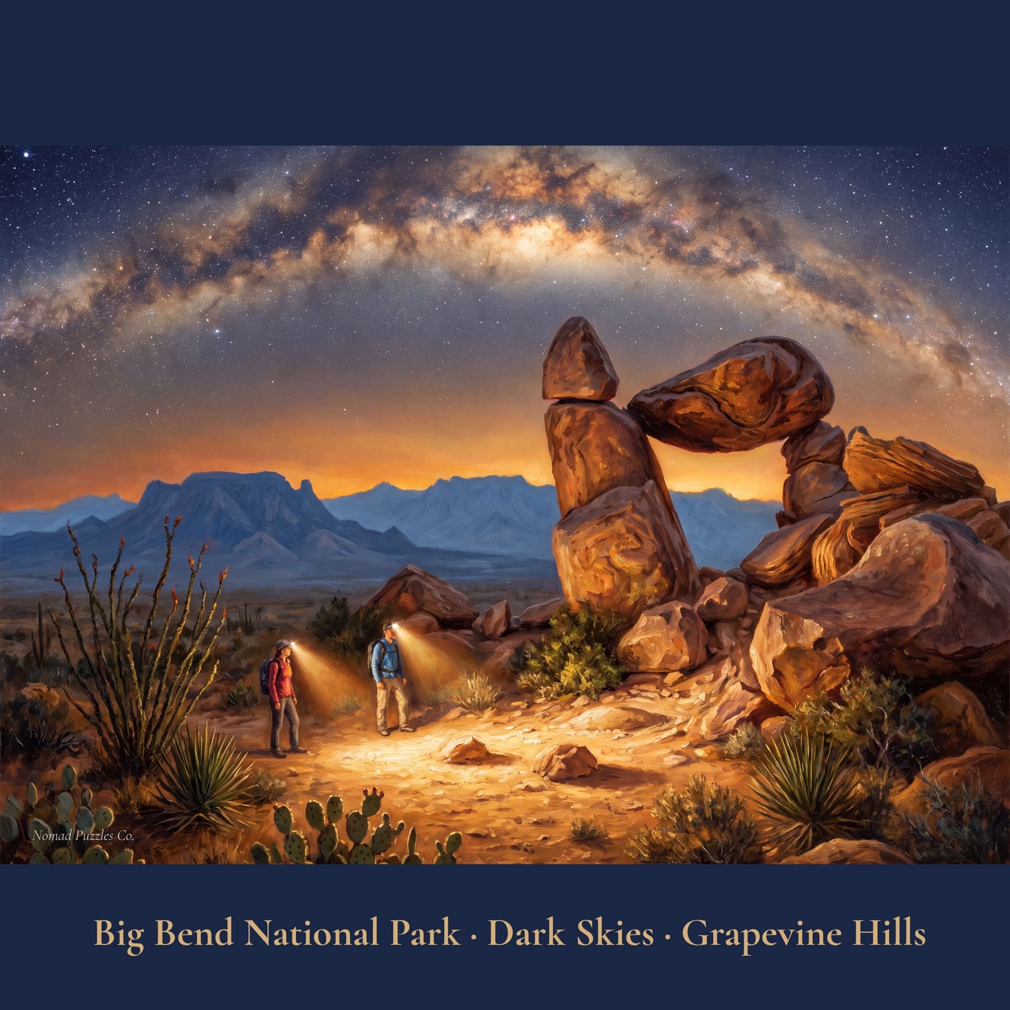 Big Bend National Park Standard Edition puzzle — Dark Skies Grapevine Hills full composition