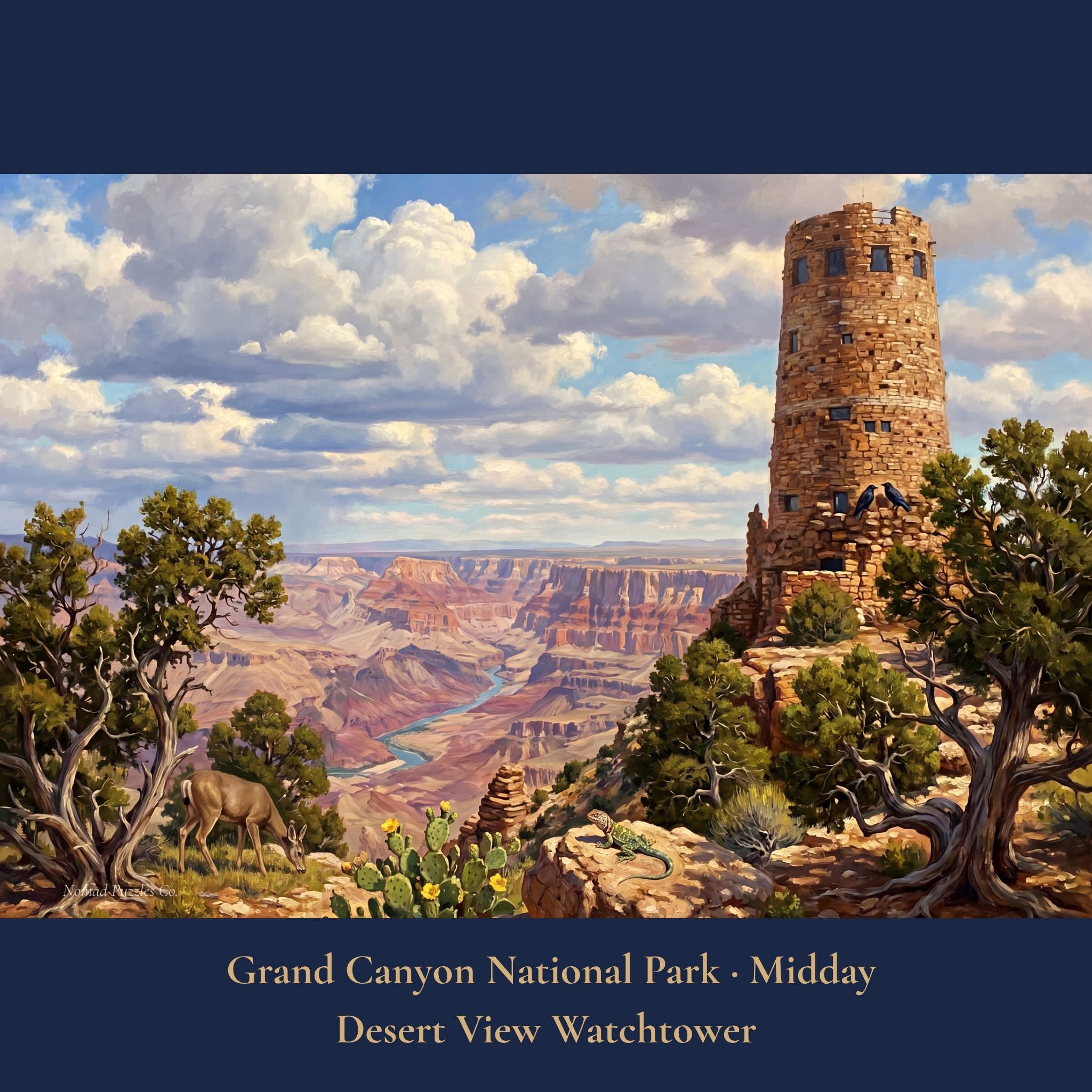 Grand Canyon National Park Desert View Watchtower 1000 piece jigsaw puzzle