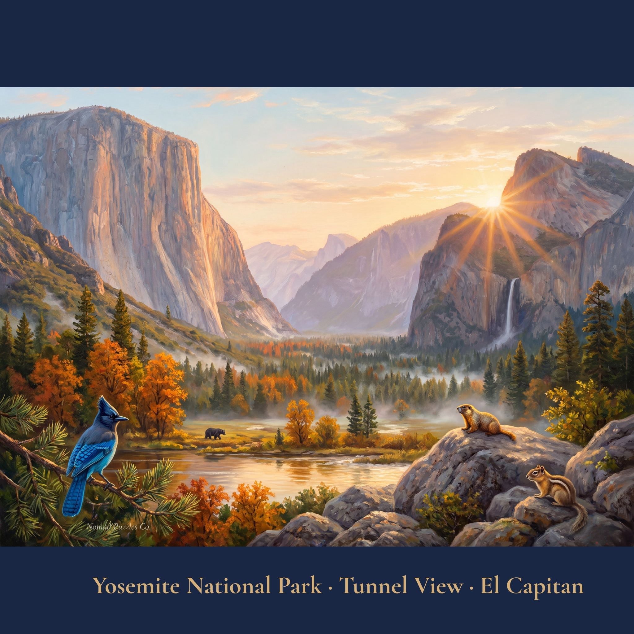 Yosemite National Park El Capitan Tunnel View 1000 piece jigsaw puzzle